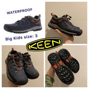 KEEN Targhee youth big kids size 3 waterproof hiking adventure shoes